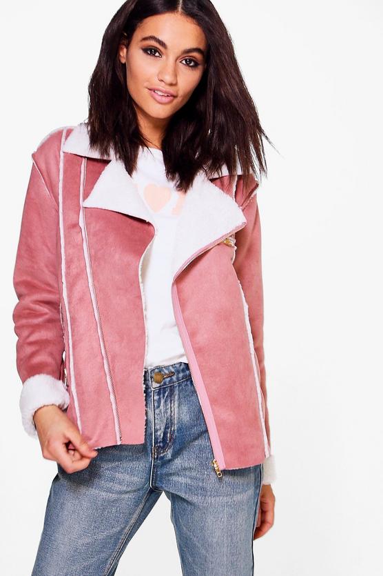 Jasmine Boutique Bonded Biker Jacket